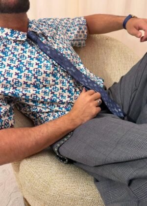 A-A-Elegant Short-Sleeve Shirt-2786