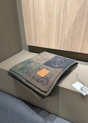 Checkered Cashmere Blanket-5003