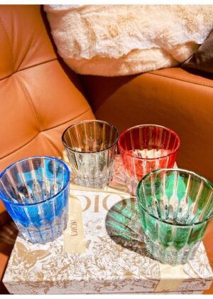 Hand-painted crystal wine glasses-5016