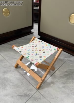 Folding Leather Stool-5025