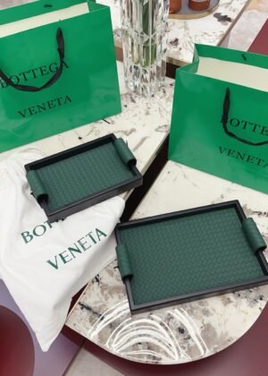 BV Genuine Leather Woven Tray-5035
